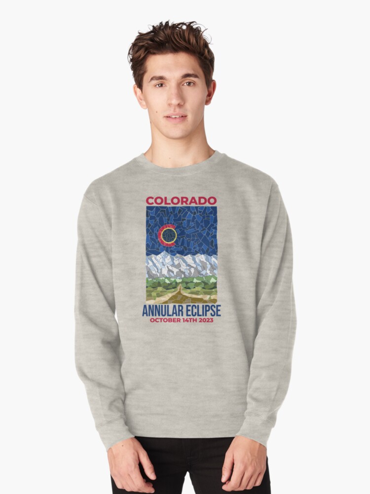 Thumbnail 1 of 5, Pullover Sweatshirt, Colorado Annular Eclipse 2023 designed and sold by Eclipse2024.