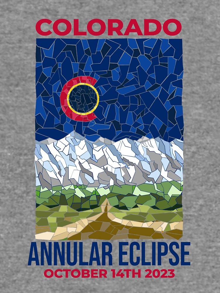 Thumbnail 5 of 5, Lightweight Sweatshirt, Colorado Annular Eclipse 2023 designed and sold by Eclipse2024.
