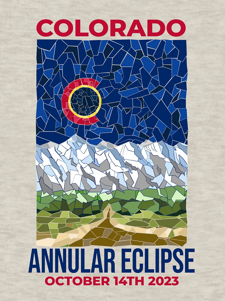 Thumbnail 5 of 5, Pullover Sweatshirt, Colorado Annular Eclipse 2023 designed and sold by Eclipse2024.