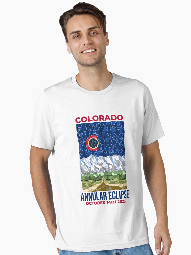 Thumbnail 1 of 7, Essential T-Shirt, Colorado Annular Eclipse 2023 designed and sold by Eclipse2024.