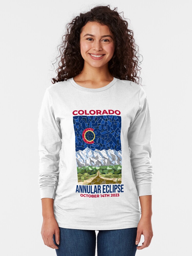 Thumbnail 2 of 5, Long Sleeve T-Shirt, Colorado Annular Eclipse 2023 designed and sold by Eclipse2024.