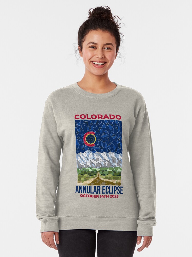 Thumbnail 2 of 5, Pullover Sweatshirt, Colorado Annular Eclipse 2023 designed and sold by Eclipse2024.