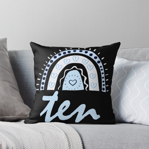 Item preview, Ten Year Old Tenth Birthday Cute Fun Doodle Boho Rainbow designed and sold by LadySaltwater.