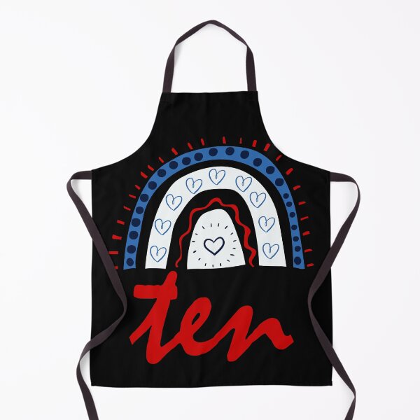 Item preview, Ten Year Old Tenth Birthday Cute Fun Doodle Boho Rainbow designed and sold by LadySaltwater.