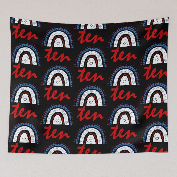 Item preview, Ten Year Old Tenth Birthday Cute Fun Doodle Boho Rainbow designed and sold by LadySaltwater.