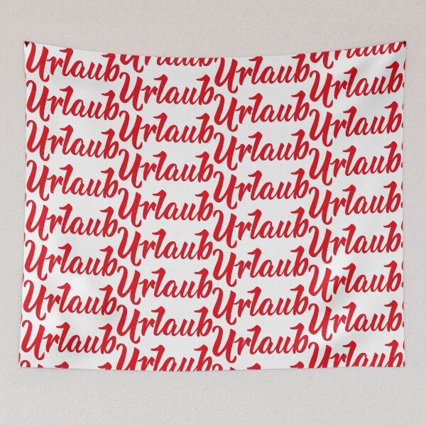 Item preview, Urlaub. German text: Vacation. designed and sold by pidzam4e.