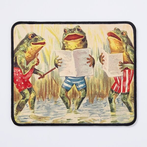 Item preview, FROG SINGING TRIO : Vintage Entertainment Print designed and sold by posterbobs.