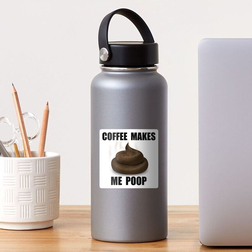 Coffee Makes me Poop Wipes Funny Gag Gifts by GearsOut - Stocking Stuffers  for Men - When the Funny Coffee Mugs Empty Time to Poo