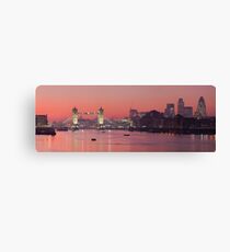 London Tower Bridge at Sunset Canvas Print