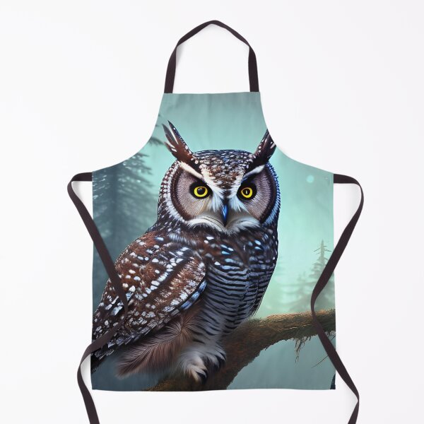 Item preview, Owl in the Forest - AI Art designed and sold by Lola Mystique Boutique.