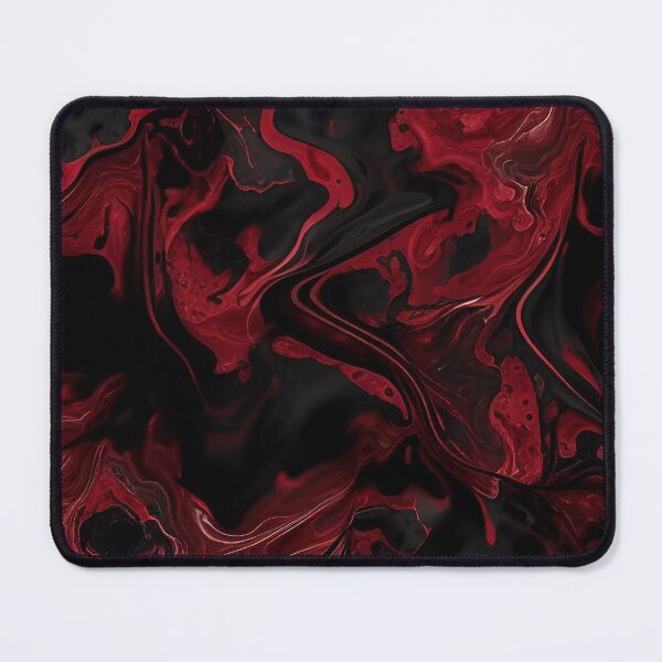 Item preview, Black with Red Elegant Marble Pattern designed and sold by MythicPrompts.