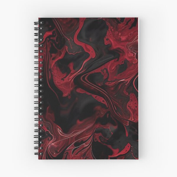 Item preview, Black with Red Elegant Marble Pattern designed and sold by MythicPrompts.