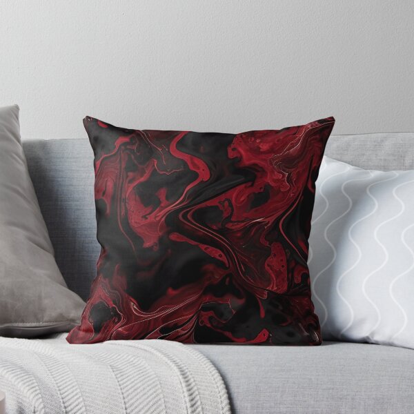 Item preview, Black with Red Elegant Marble Pattern designed and sold by MythicPrompts.