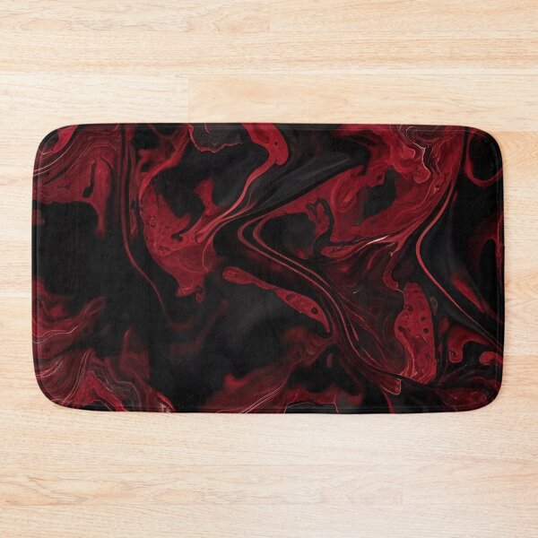 Item preview, Black with Red Elegant Marble Pattern designed and sold by MythicPrompts.