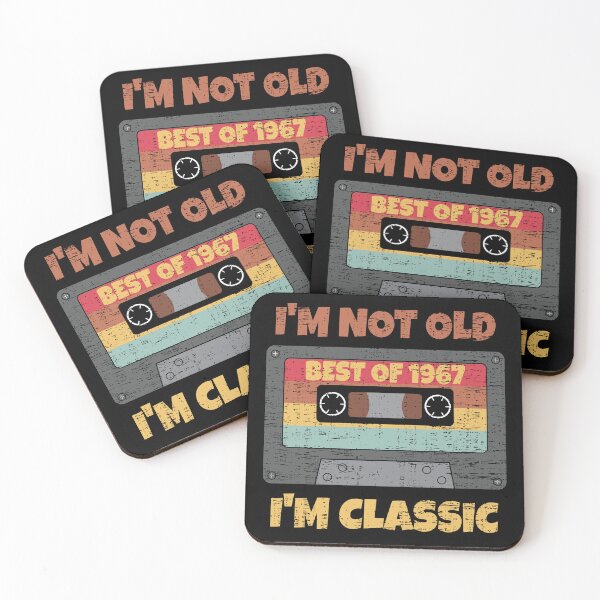 Item preview, I'M NOT OLD I'M CLASSIC BEST OF 1967 RETRO VINTAGE FUNNY DISTRESSED CASSETTE BIRTHDAY GIFT designed and sold by Kipcio.