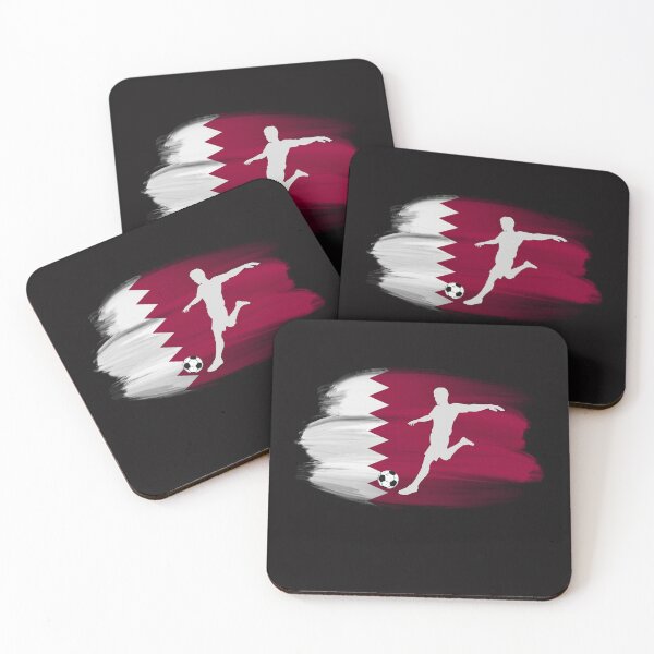 Item preview, Qatar flag soccer player designed and sold by Zakrytos ★★★★★.