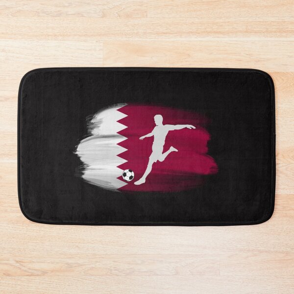 Item preview, Qatar flag soccer player designed and sold by Zakrytos ★★★★★.
