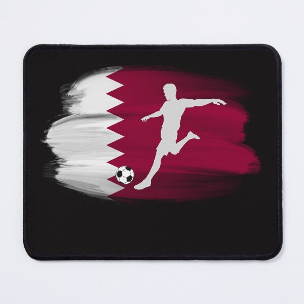 Item preview, Qatar flag soccer player designed and sold by Zakrytos ★★★★★.