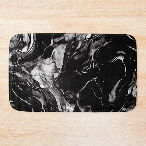 Item preview, Black and White Elegant Marble Pattern designed and sold by MythicPrompts.