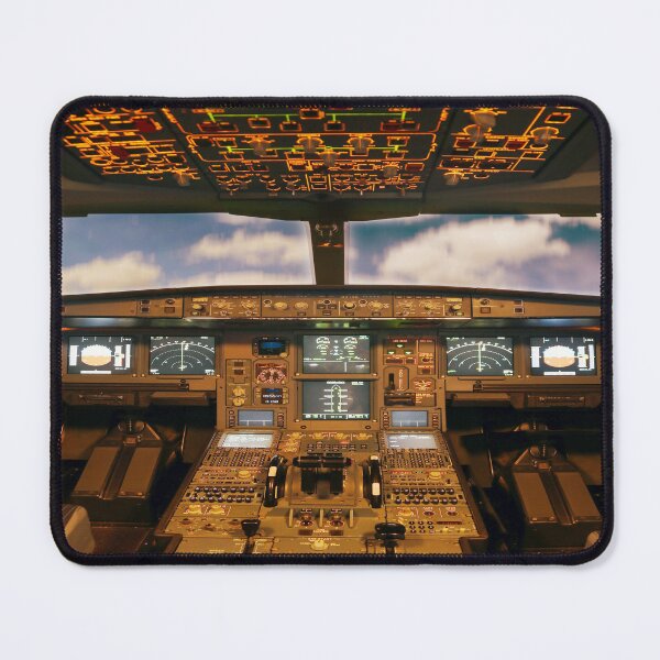 Item preview, Aircraft Cockpit Computer Mouse Pad and Mat designed and sold by deanworld.