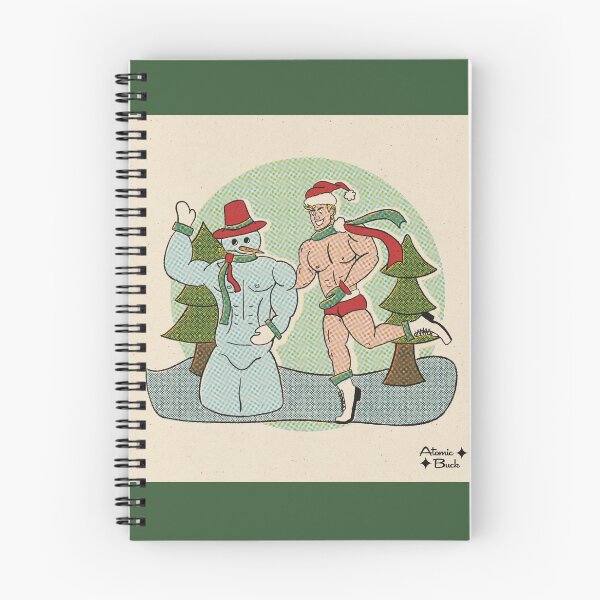 Item preview, Cute and Funny Buff Christmas Snowman Pin-Up  designed and sold by AtomicBuck.