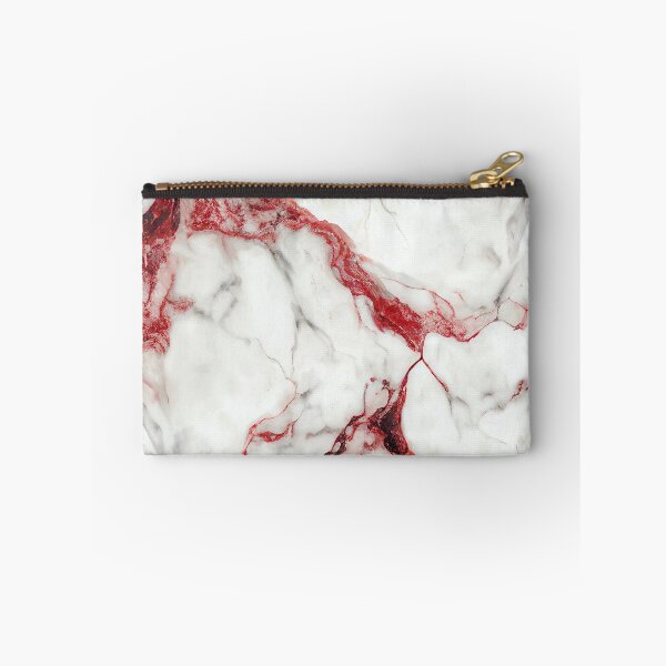 Item preview, White with Red Elegant Marble Pattern designed and sold by MythicPrompts.