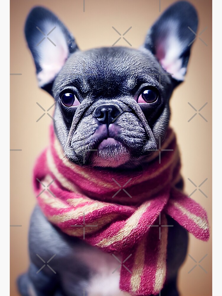 French store bulldog scarf