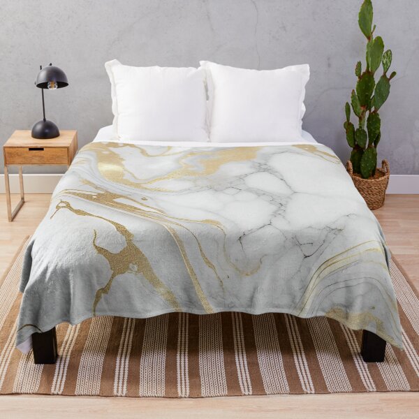Item preview, White and Gold Elegant Marble Pattern designed and sold by MythicPrompts.