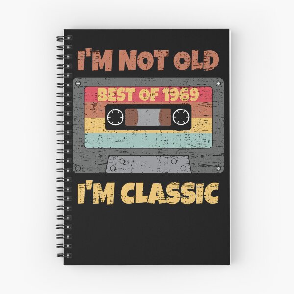 Item preview, I'M NOT OLD I'M CLASSIC BEST OF 1969 RETRO VINTAGE FUNNY DISTRESSED CASSETTE BIRTHDAY GIFT designed and sold by Kipcio.