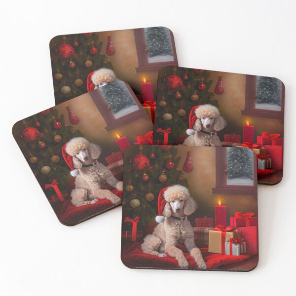 Item preview, Poodle wearing Santa hat designed and sold by Patrick Edwards.
