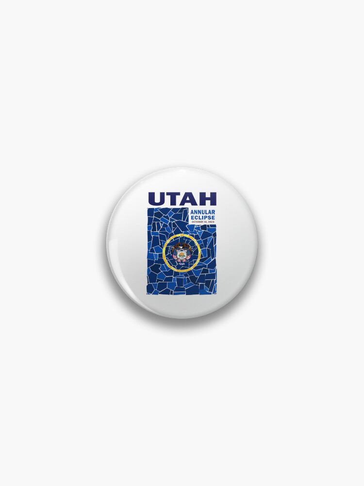 Thumbnail 1 of 3, Pin, Utah Annular Eclipse 2023 designed and sold by Eclipse2024.