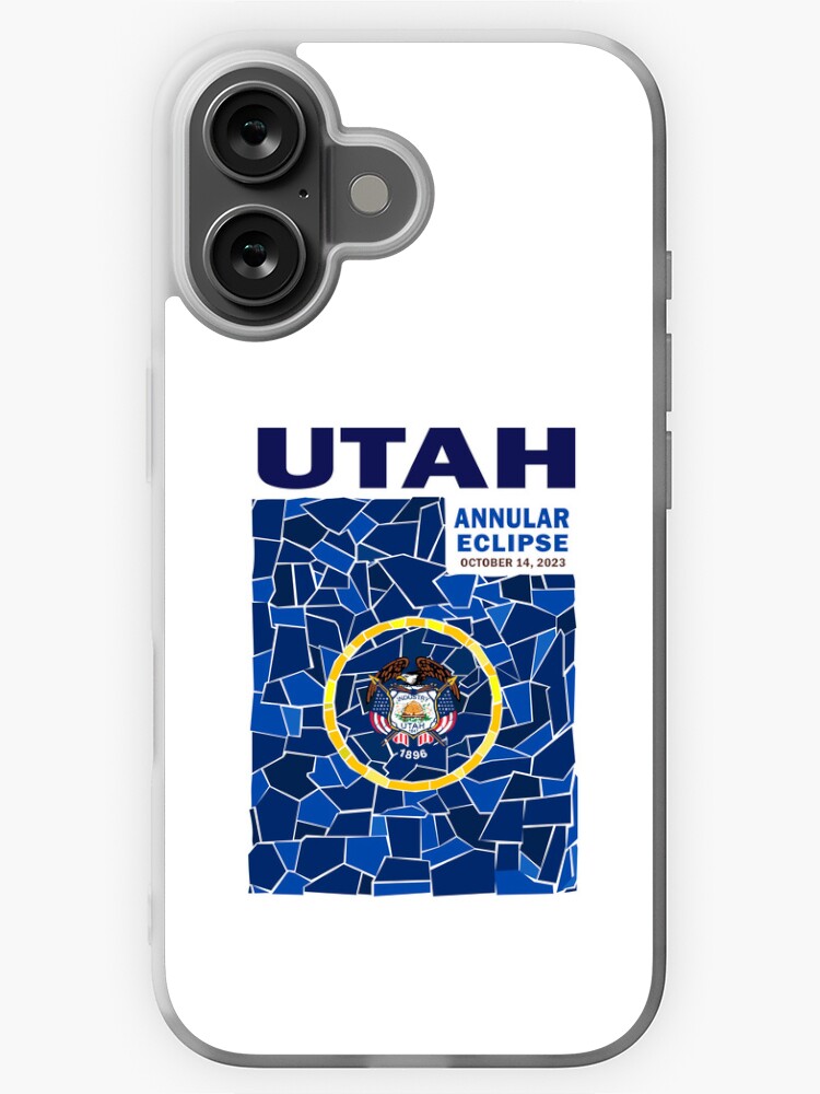 Thumbnail 1 of 5, iPhone Case, Utah Annular Eclipse 2023 designed and sold by Eclipse2024.