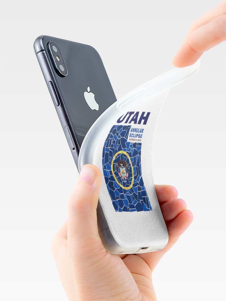 Thumbnail 4 of 5, iPhone Case, Utah Annular Eclipse 2023 designed and sold by Eclipse2024.