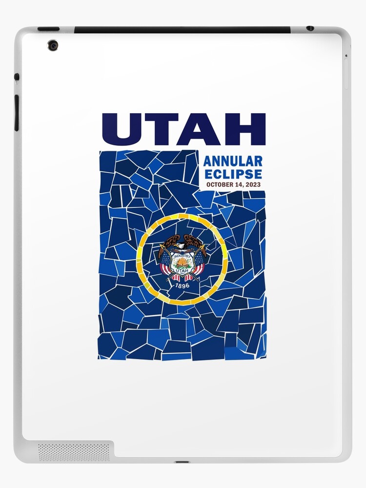 iPad Case & Skin, Utah Annular Eclipse 2023 designed and sold by Eclipse2024