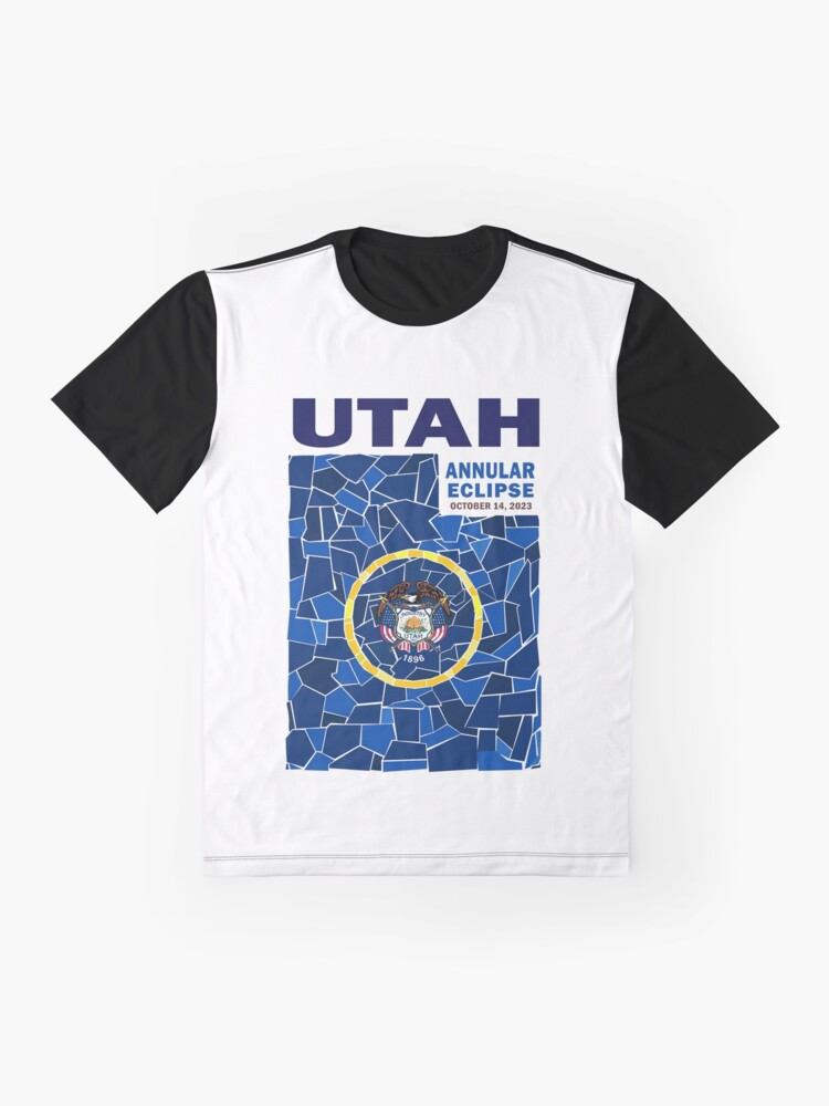 Thumbnail 4 of 5, Graphic T-Shirt, Utah Annular Eclipse 2023 designed and sold by Eclipse2024.