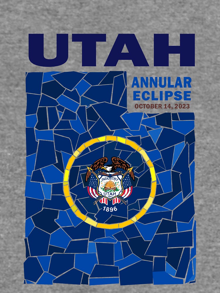 Thumbnail 5 of 5, Lightweight Sweatshirt, Utah Annular Eclipse 2023 designed and sold by Eclipse2024.