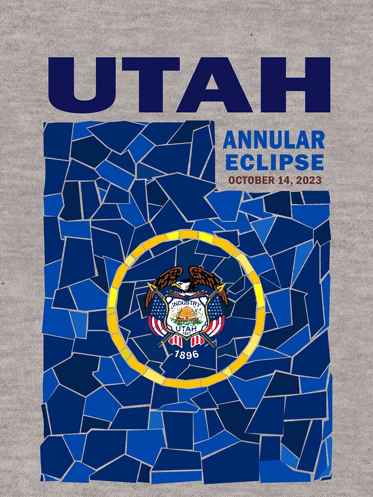 Thumbnail 5 of 5, Lightweight Hoodie, Utah Annular Eclipse 2023 designed and sold by Eclipse2024.