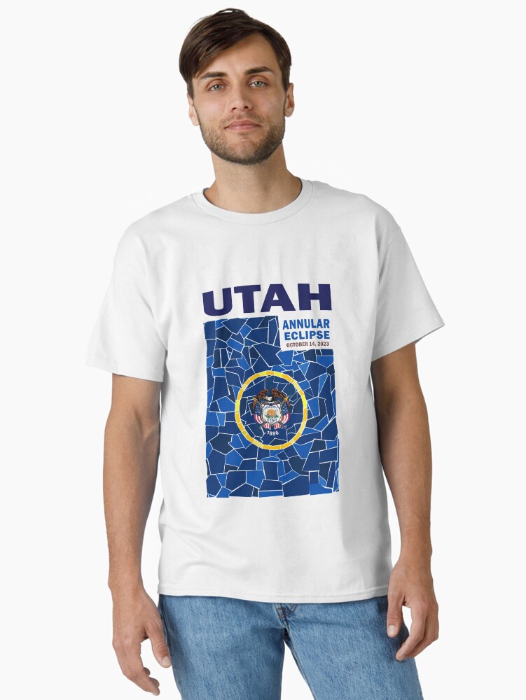 Thumbnail 1 of 7, Classic T-Shirt, Utah Annular Eclipse 2023 designed and sold by Eclipse2024.