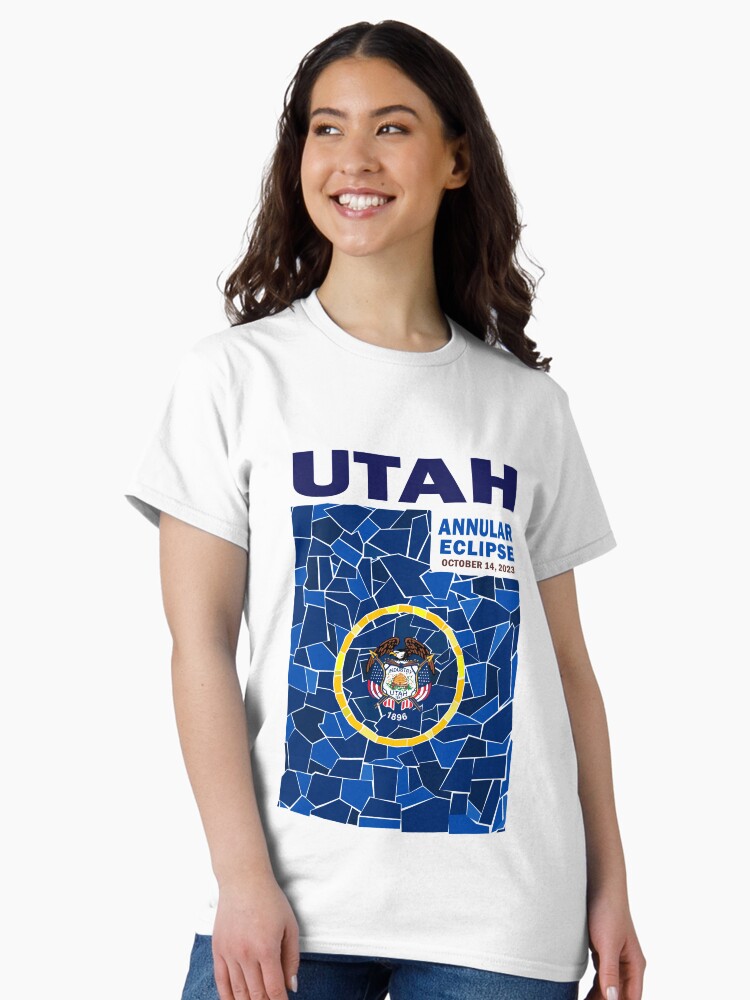 Thumbnail 2 of 7, Classic T-Shirt, Utah Annular Eclipse 2023 designed and sold by Eclipse2024.