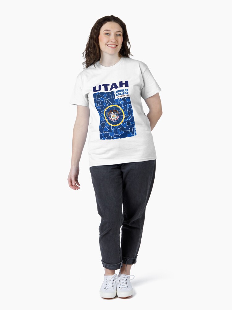 Thumbnail 4 of 7, Classic T-Shirt, Utah Annular Eclipse 2023 designed and sold by Eclipse2024.