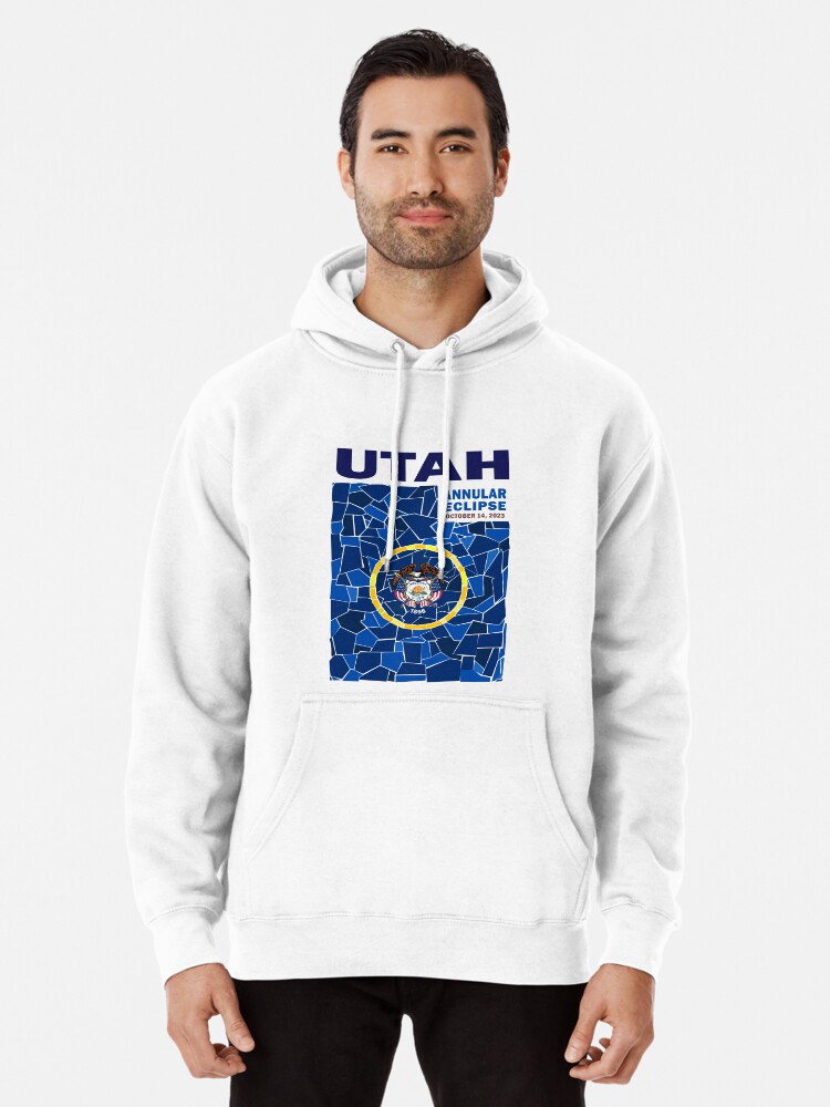 Thumbnail 1 of 5, Pullover Hoodie, Utah Annular Eclipse 2023 designed and sold by Eclipse2024.