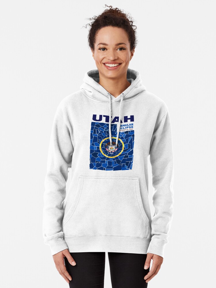 Thumbnail 2 of 5, Pullover Hoodie, Utah Annular Eclipse 2023 designed and sold by Eclipse2024.