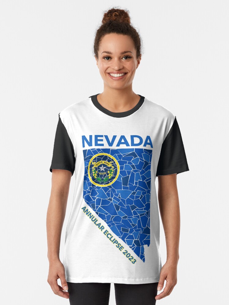 Thumbnail 2 of 5, Graphic T-Shirt, Nevada Annular Eclipse 2023 designed and sold by Eclipse2024.