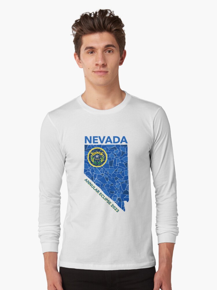 Thumbnail 1 of 5, Long Sleeve T-Shirt, Nevada Annular Eclipse 2023 designed and sold by Eclipse2024.