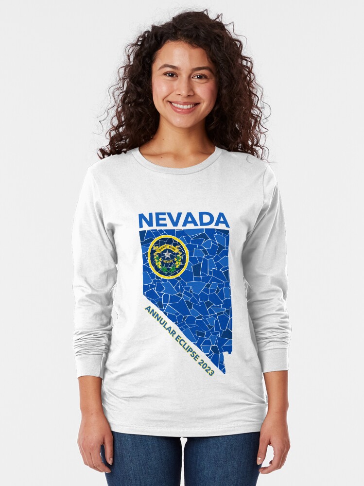 Thumbnail 2 of 5, Long Sleeve T-Shirt, Nevada Annular Eclipse 2023 designed and sold by Eclipse2024.