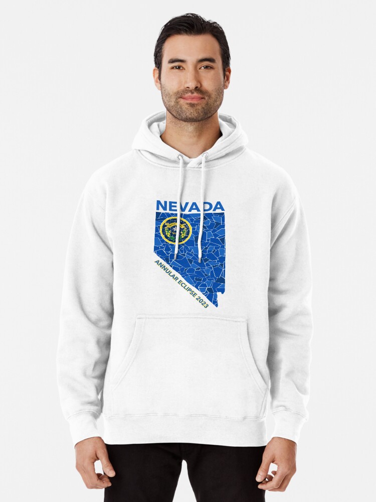 Thumbnail 1 of 5, Pullover Hoodie, Nevada Annular Eclipse 2023 designed and sold by Eclipse2024.
