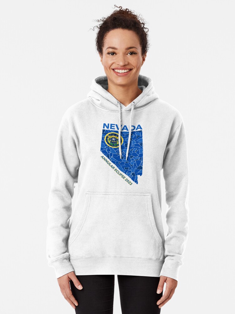 Thumbnail 2 of 5, Pullover Hoodie, Nevada Annular Eclipse 2023 designed and sold by Eclipse2024.
