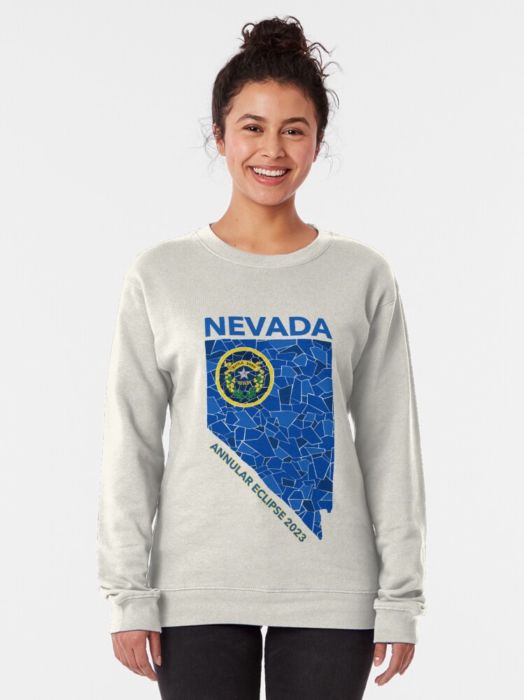 Thumbnail 2 of 5, Pullover Sweatshirt, Nevada Annular Eclipse 2023 designed and sold by Eclipse2024.