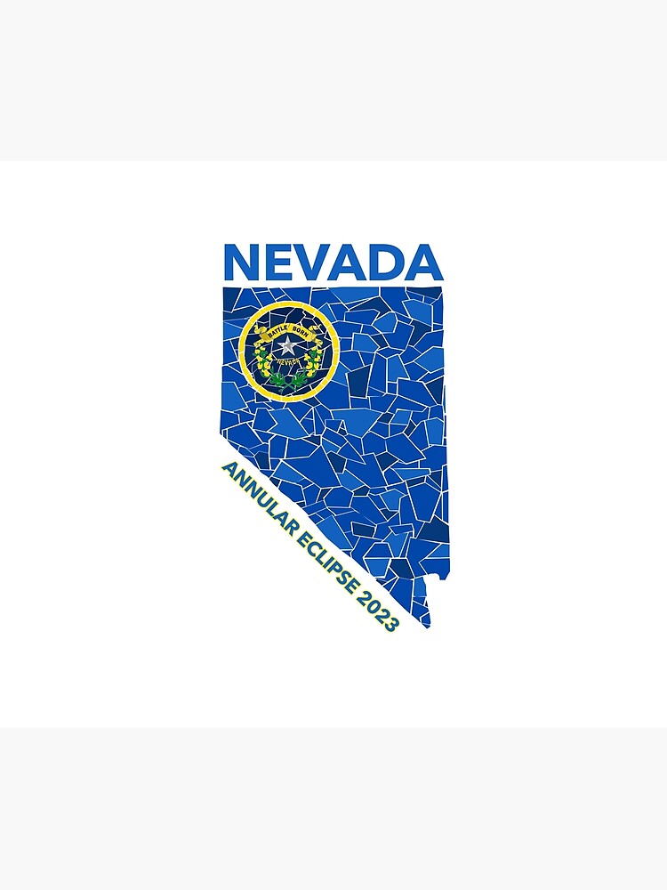 Thumbnail 2 of 2, Duvet Cover, Nevada Annular Eclipse 2023 designed and sold by Eclipse2024.