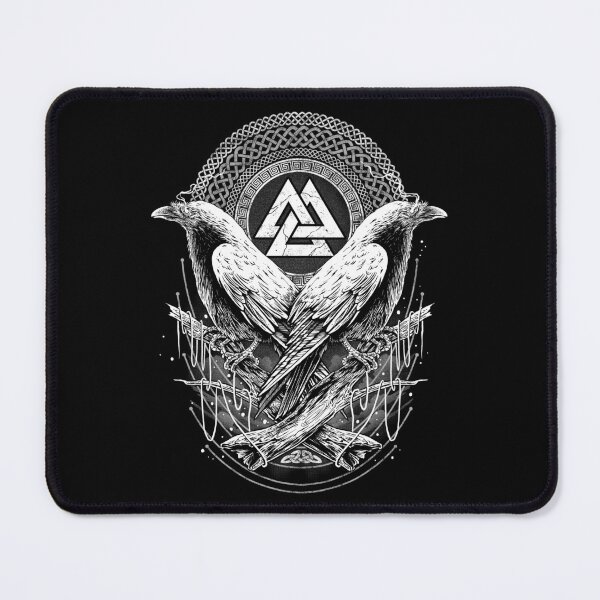 Item preview, Raven Valknut Viking Norse Mythology Odin designed and sold by BluePagan.